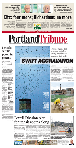 Portland Tribune Closer to Home