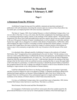 The Standard Volume 1 February 5, 1887