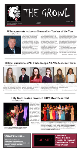 Lily Kate Saxton Crowned 2019 Most Beautiful from Staff Reports/Photos