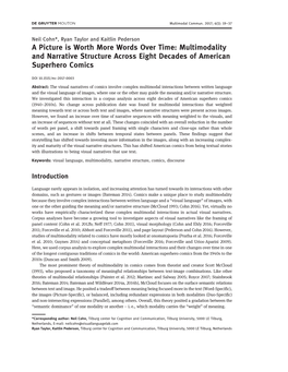 Multimodality and Narrative Structure Across Eight Decades of American Superhero Comics