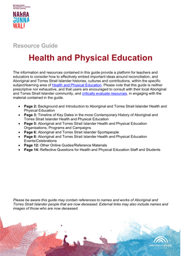 Health and Physical Education