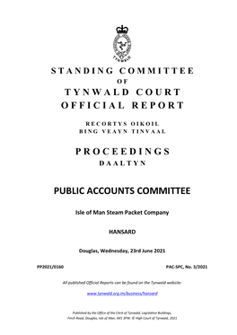 23 Jun 2021 Public Accounts Committee