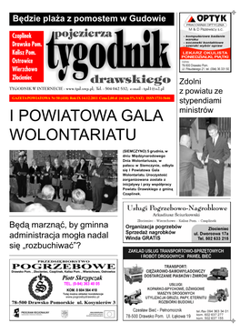 I Powiatowa Gala Wolontariatu