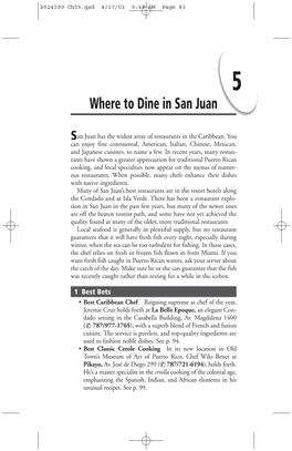 Where to Dine in San Juan