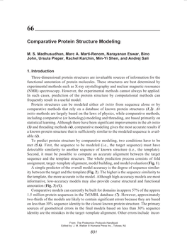 Comparative Protein Structure Modeling 831 66