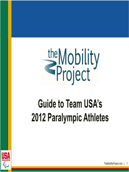 Guide to Team USA's 2012 Paralympic Athletes
