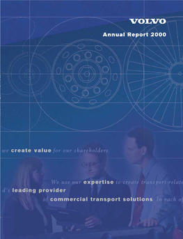 Annual Report 2000 We Create Value for Our Shareholders. We