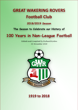 GREAT WAKERING ROVERS Football Club