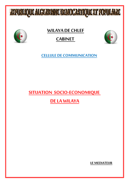 Wilaya De Chlef Cabinet Situation Socio-Economique De La Wilaya