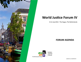 World Justice Forum IV