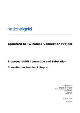 Proposed UKPN Connection and Substation