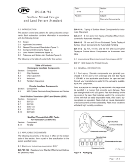 IPC-SM-782 Surface Mount Design and Land Pattern Standard