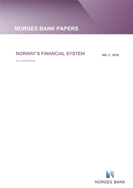 Norges Bank Papers