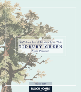 TIDBURY GREEN Vision Document