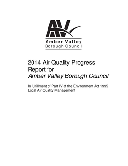 2014 Air Quality Progress Report for Amber Valley Borough Council