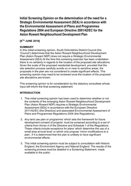 Draft Neighbourhood Plan