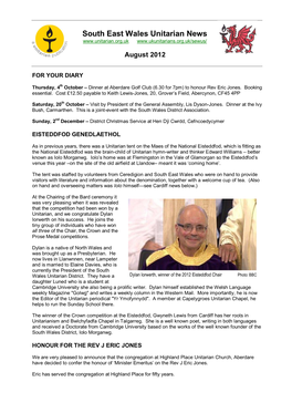 South East Wales Unitarian News