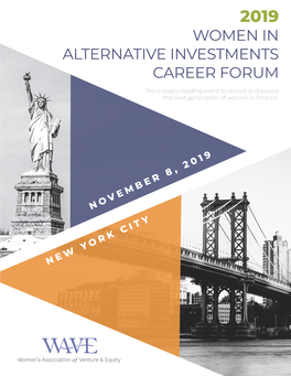 Women in Alternative Investments Career Forum