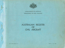 Australian Register Civil Aircraft