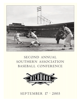 Second Annual Southern Association Baseball Conference