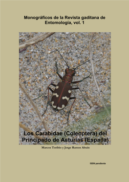 Los Carabidae (Coleoptera) Del Principado De Asturias (España)