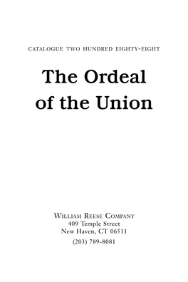 The Ordeal of the Union