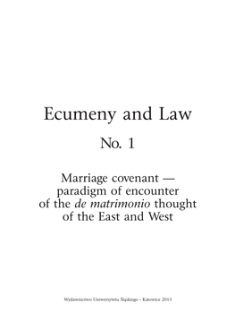 Ecumeny and Law No