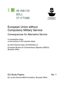 European Union Without Compulsory Military Service Consequences for Alternative Service