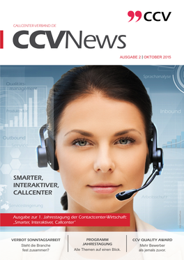 Ccvnews "Smarter, Interaktiver, Callcenter"