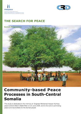 Community-Based Peace Processes in South-Central Somalia