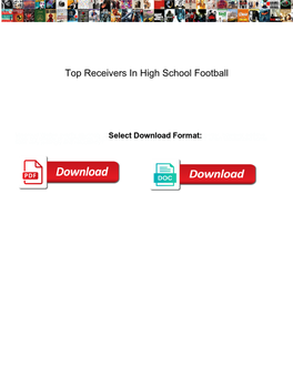 Top Receivers in High School Football