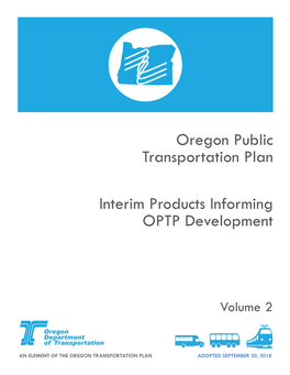 Oregon Public Transportation Plan Volume 2