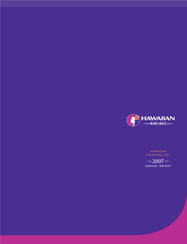 Hawaiian Holdings, Inc. Annual Report