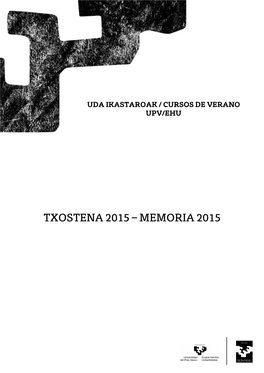 Txostena 2015 – Memoria 2015