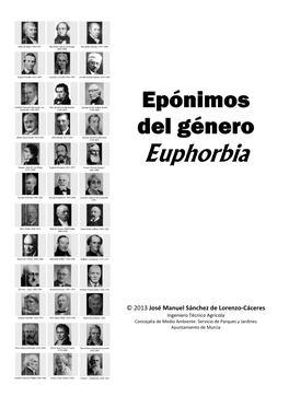 Epónimos Del Género Euphorbia L