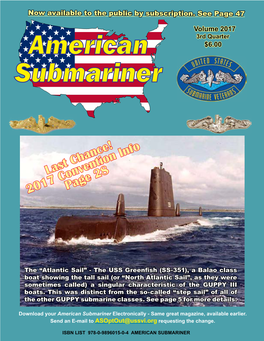 American Submariner Electronically - Same Great Magazine, Available Earlier