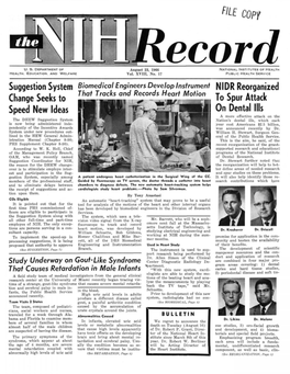 August 23, 1966, NIH Record, Vol. XVIII, No. 17