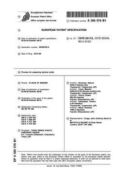 Process for Preparing Styrene Oxide