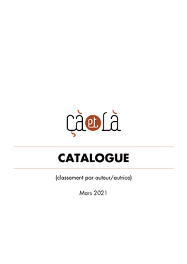 Télécharger Le Catalogue