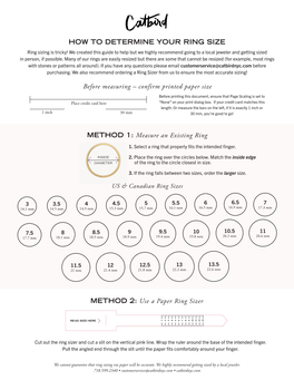 HOW to DETERMINE YOUR RING SIZE Before Measuring