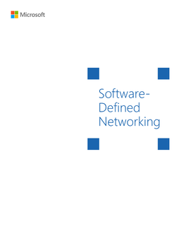 Software- Defined Networking