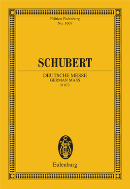 Schubert Deutsche Messe German Mass D 872