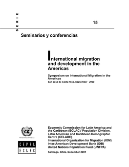 International Migration and Development in the Americas