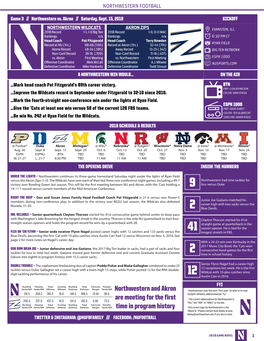 Northwestern and Akron Are Meeting for the First Time in Program History