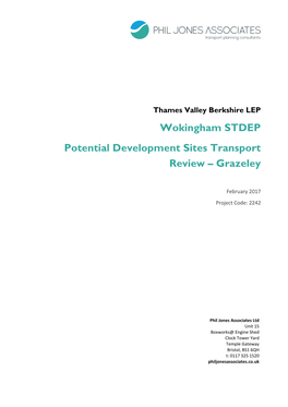 Wokingham STDEP Potential Development Sites Transport Review – Grazeley
