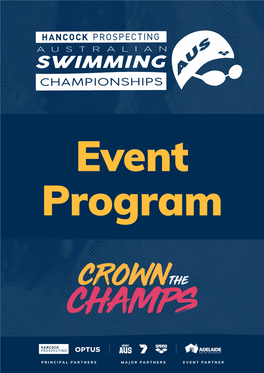 Event Program Swimming Championships