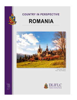 Romania in Perspective Geography Introduction Romania Is Located on the Balkan Peninsula in Southeastern Europe