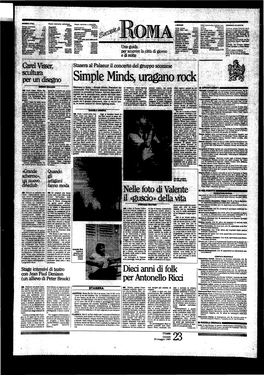 Simple Minds, Uragano