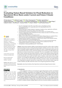 Evaluating Nature-Based Solution for Flood Reduction in Spercheios River Basin Under Current and Future Climate Conditions