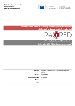 From Real-World Identities to Privacy-Preserving and Attribute-Based Credentials for Device-Centric Access Control